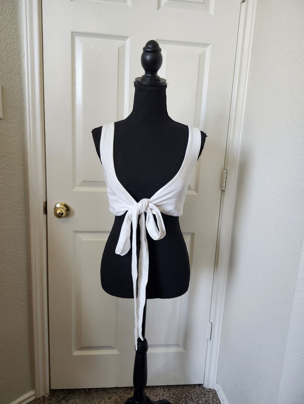 Edikted White Tie-Front Crop Top - Women